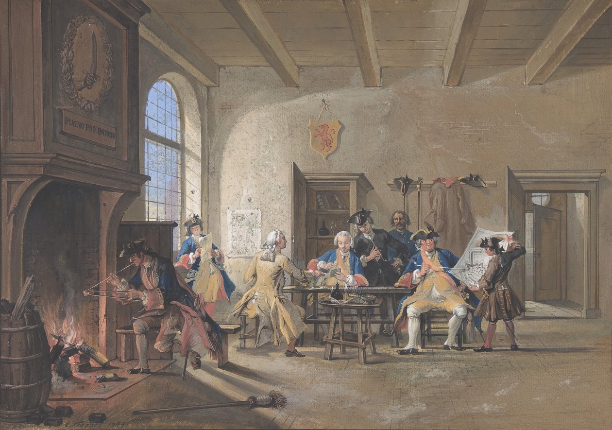 Vartiopaikka, 1744. tekijältä Cornelis Troost