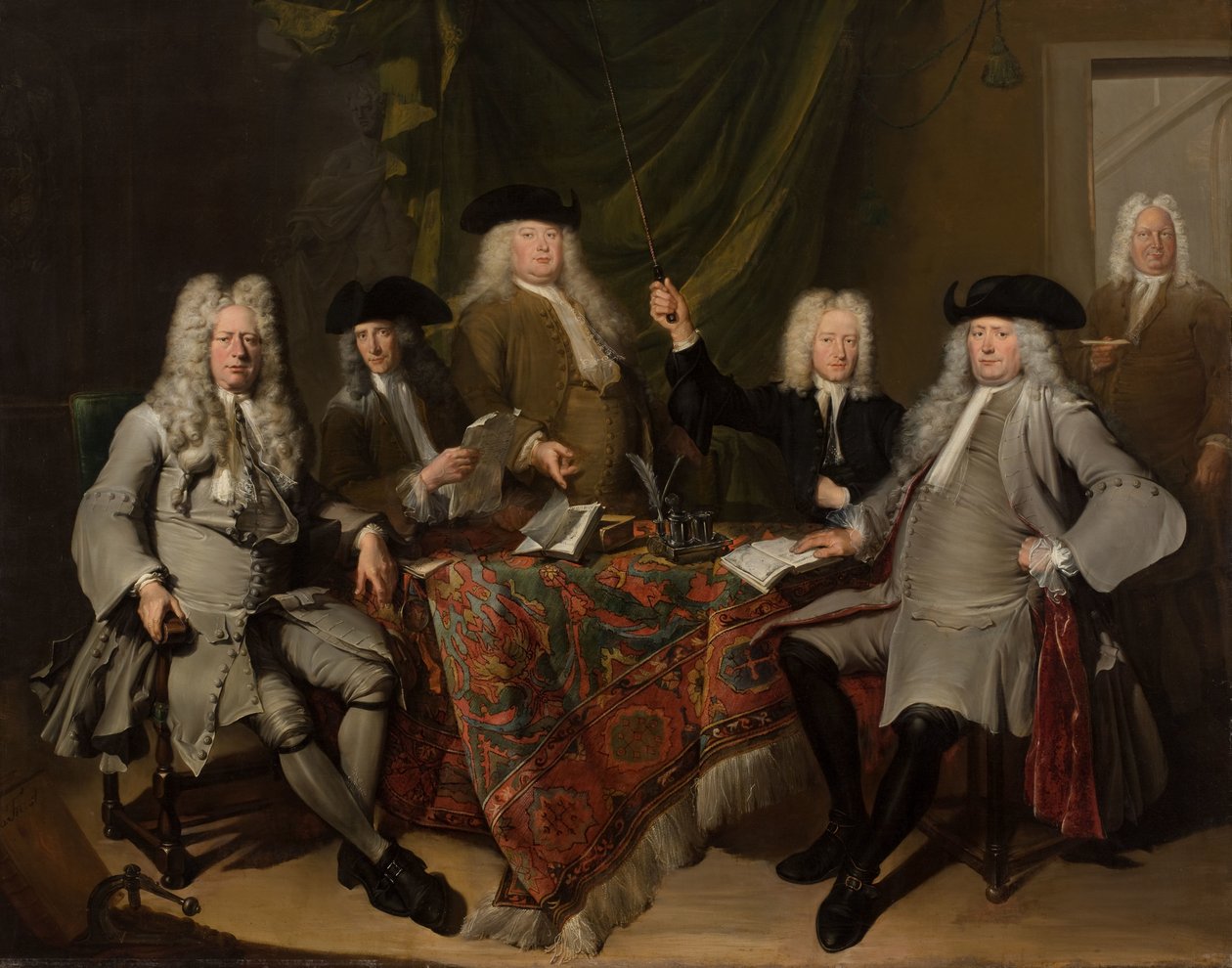 Collegium Medicumin tarkastajien muotokuva Collegium Medicumin tarkastajien muotokuva tekijältä Cornelis Troost