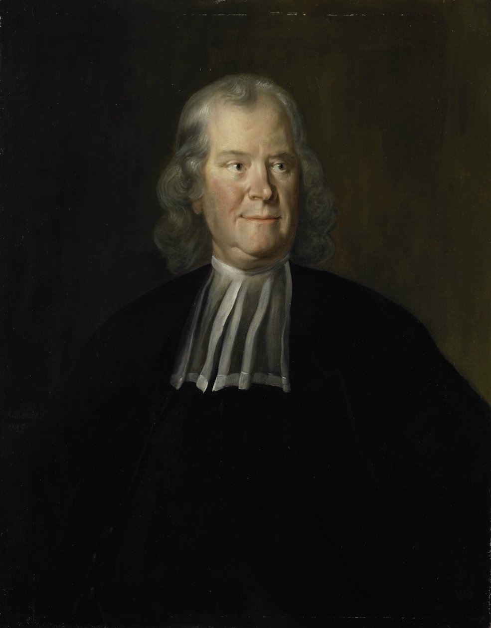 Muotokuva lääkäri Herman Boerhaavesta, Leidenin yliopiston professorista tekijältä Cornelis Troost