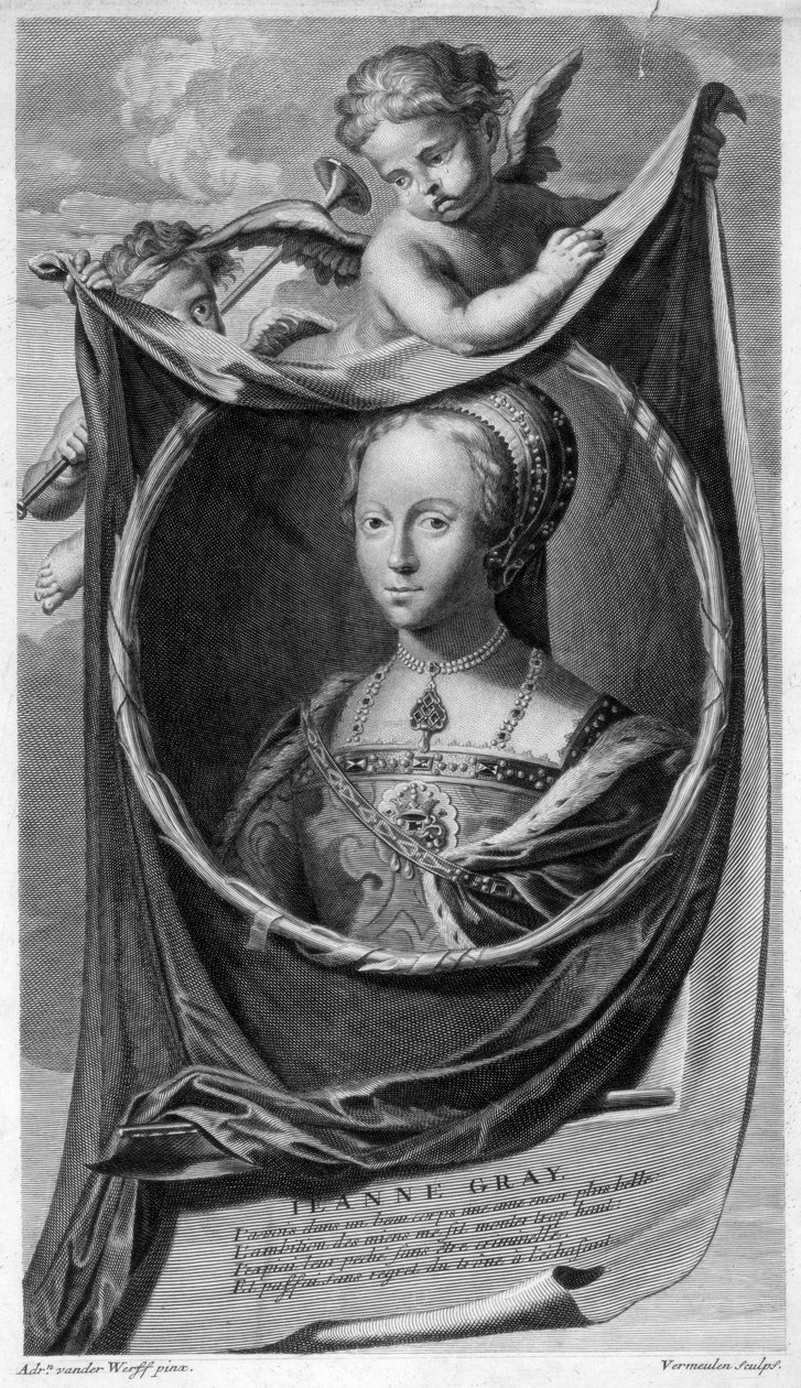 Lady Jane Grey, Englannin kuningatar. tekijältä Cornelis Vermeulen