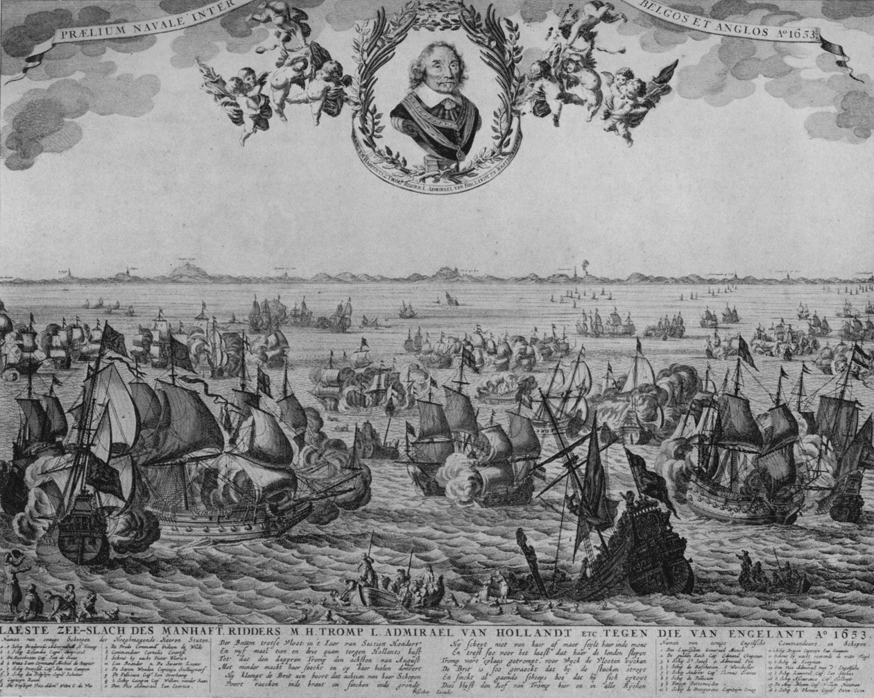 Scheveningenin taistelu vuonna 1653 tekijältä Cornelis Visscher
