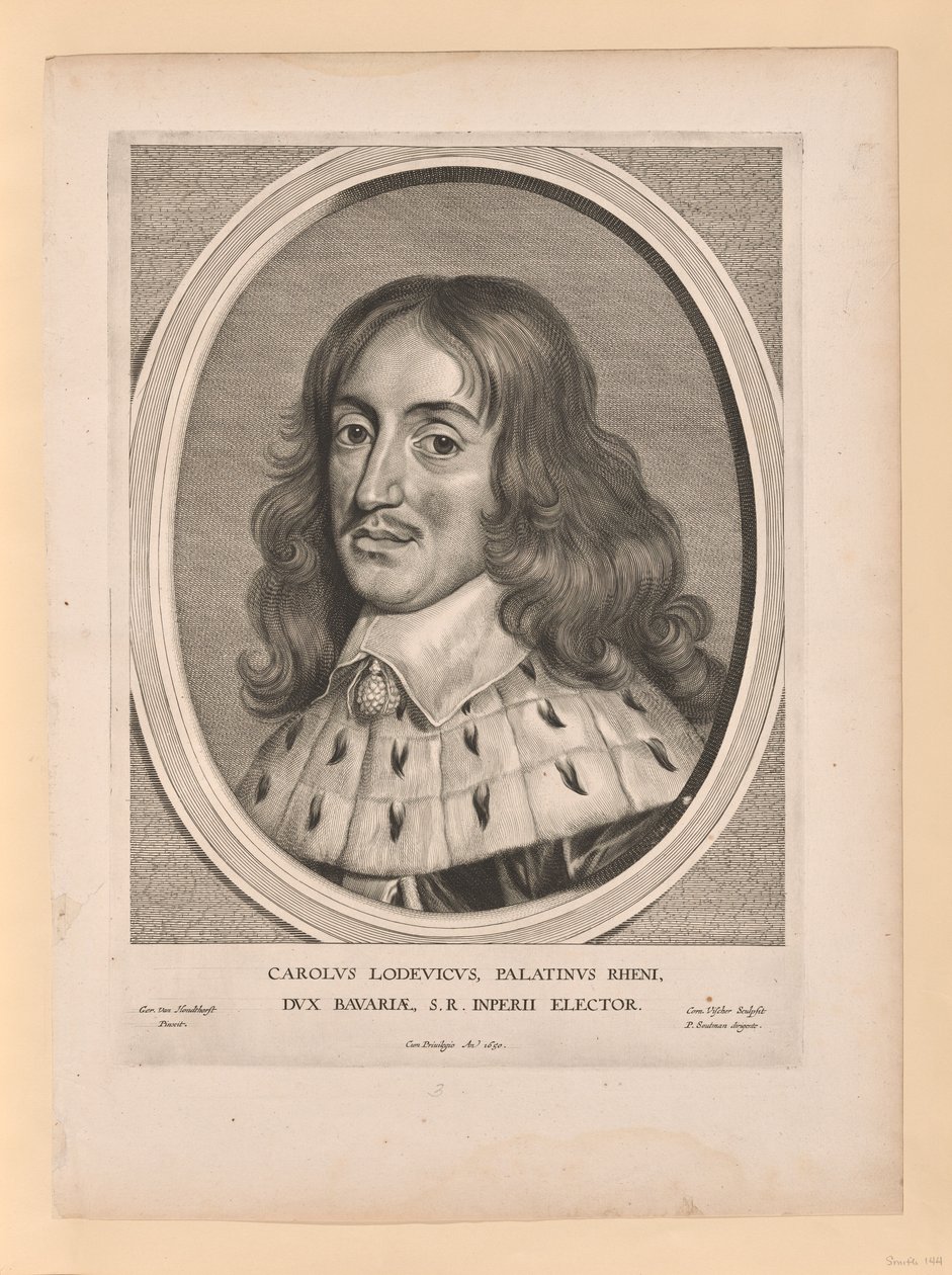 Kaarle Ludvig, kreivi Palatine, alkaen Effigies Variae... tekijältä Cornelis Visscher