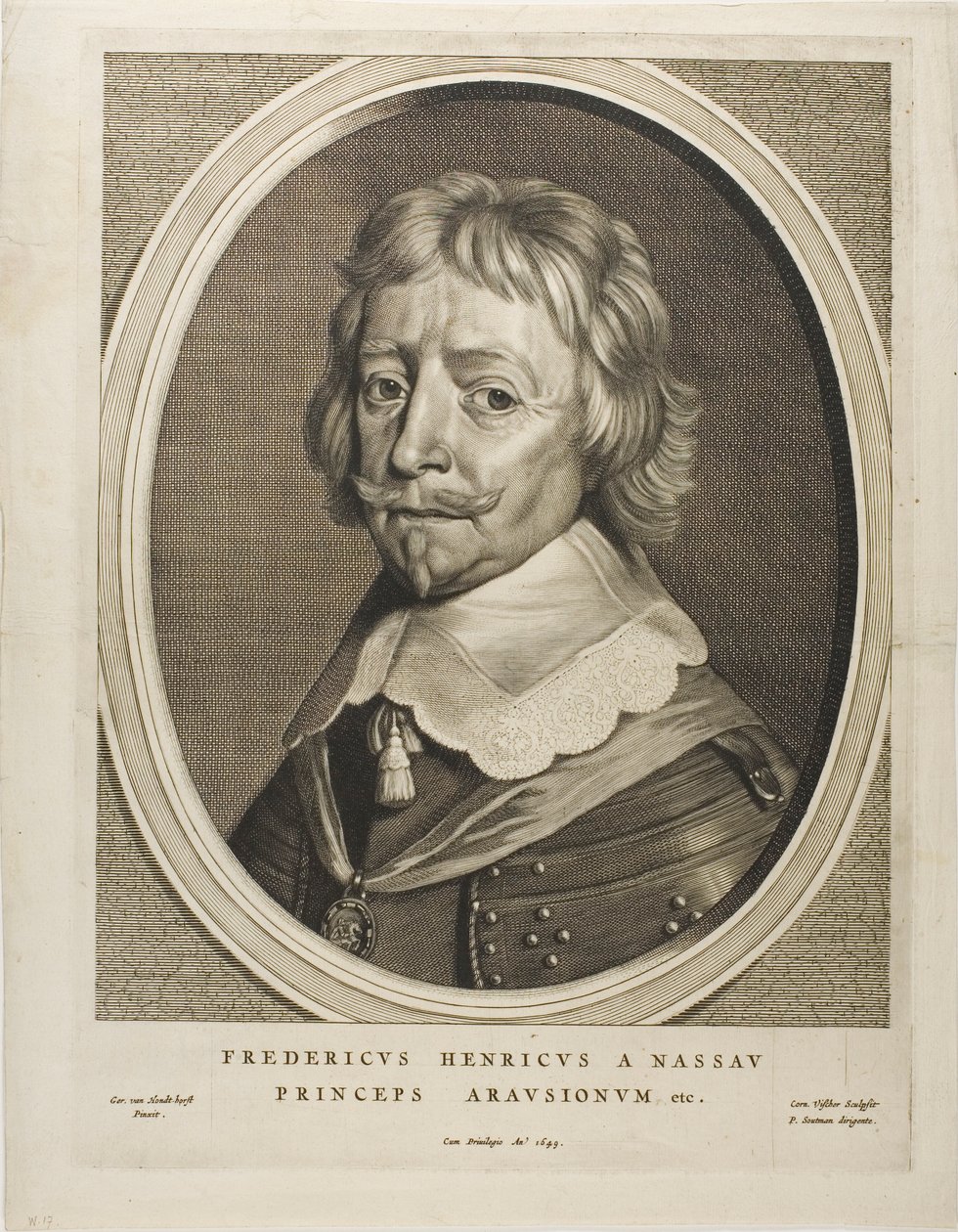 Frederic Henry, Oranian prinssi, yhdeksästä muotokuvasta. tekijältä Cornelis Visscher