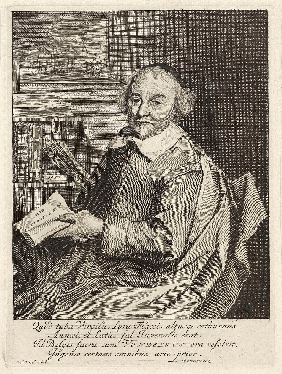 Joost van den Vondel, pub. 1657 tekijältä Cornelis Visscher