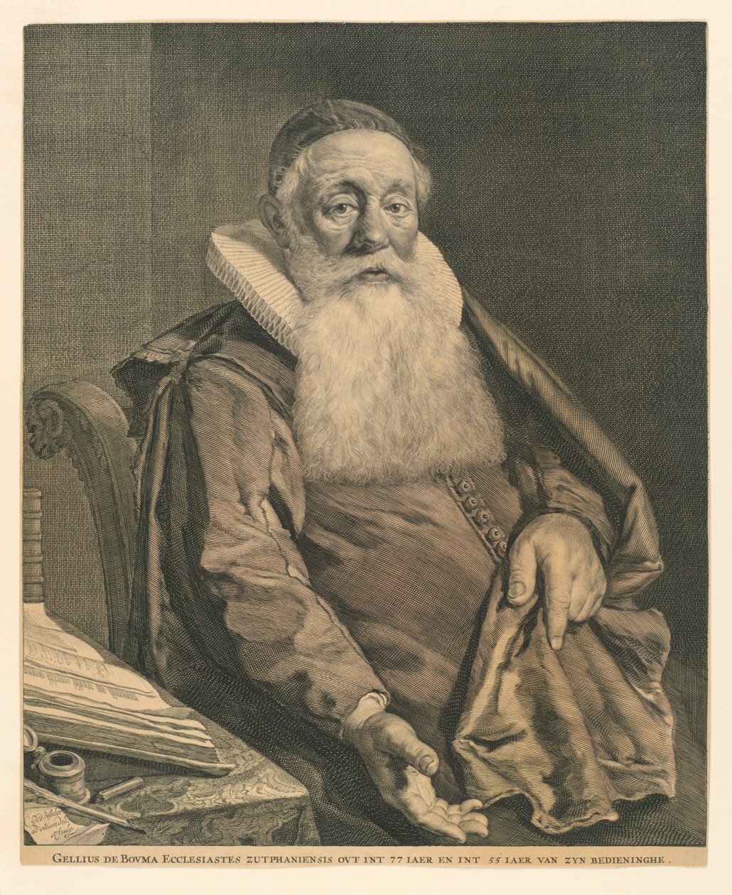 Gellius de Bouman muotokuva tekijältä Cornelis Visscher