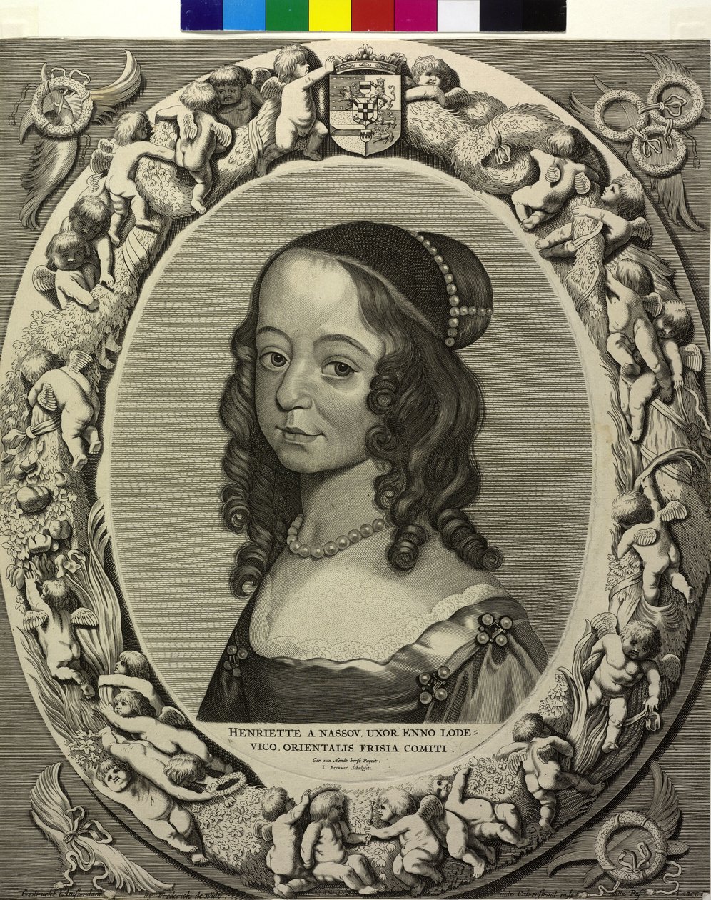 Oranian prinsessa Henriette Katharina tekijältä Cornelis Visscher