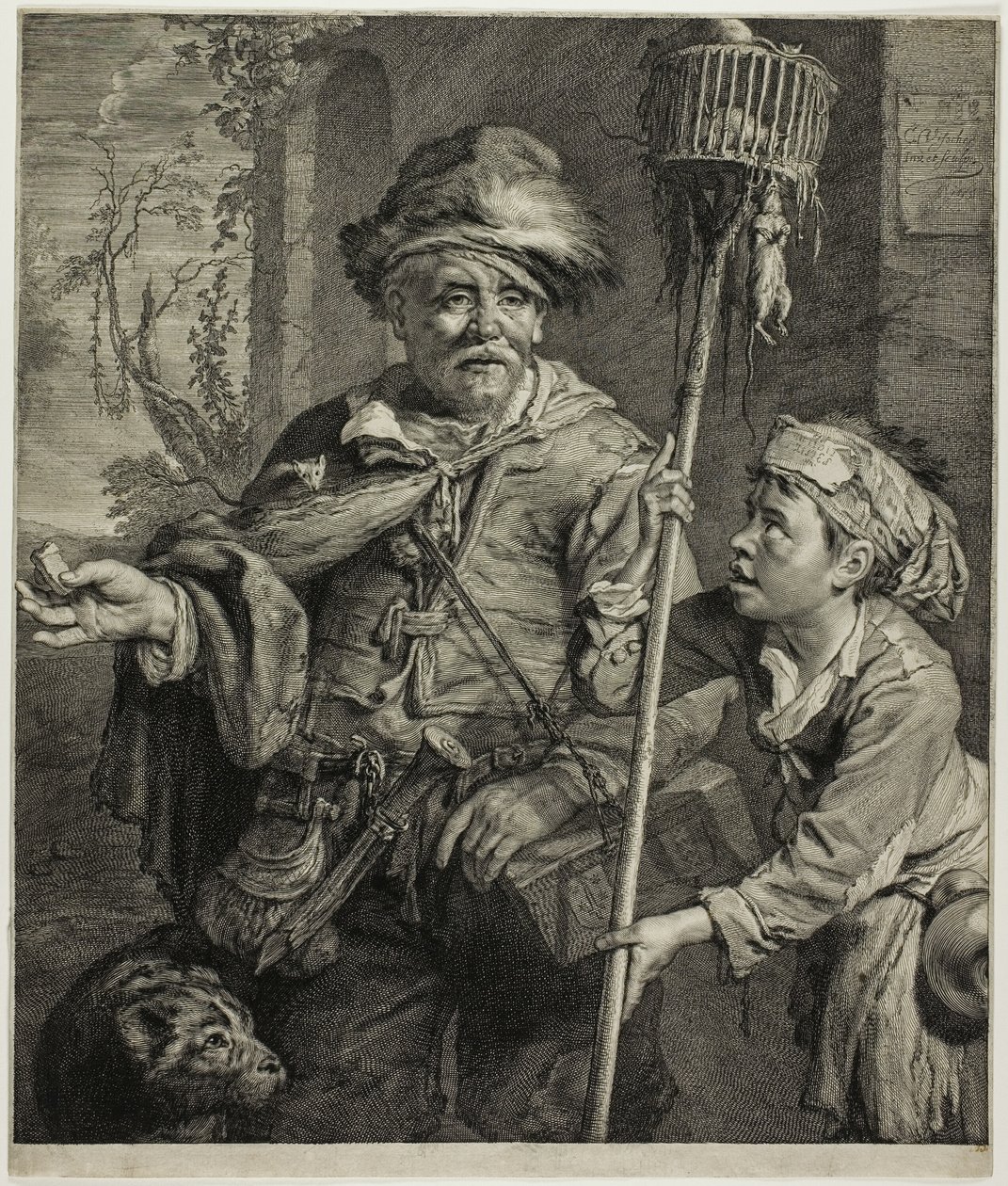 Rotan sieppaaja tekijältä Cornelis Visscher
