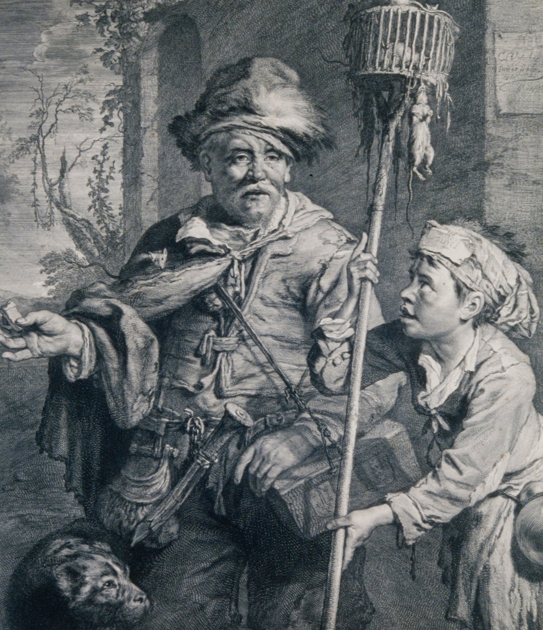 Rotanmyrkkykauppias tekijältä Cornelis Visscher
