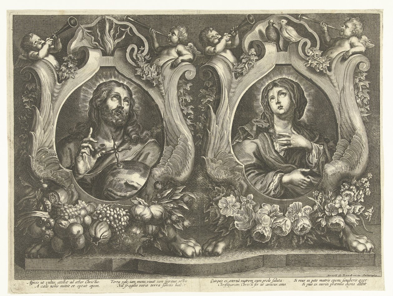Kristus ja Maria tekijältä Cornelis de Bout (possibly)