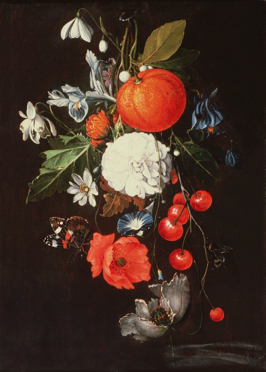 Huonekalut ja erilaiset esineet 1100- ja 1300-luvuilta tekijältä Cornelis de Heem