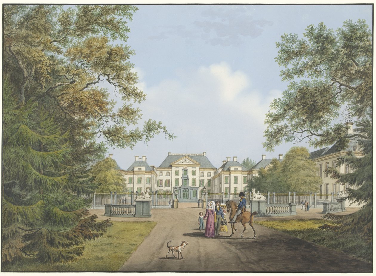 Näkymä Het Loon palatsille tekijältä Cornelis de Kruyff