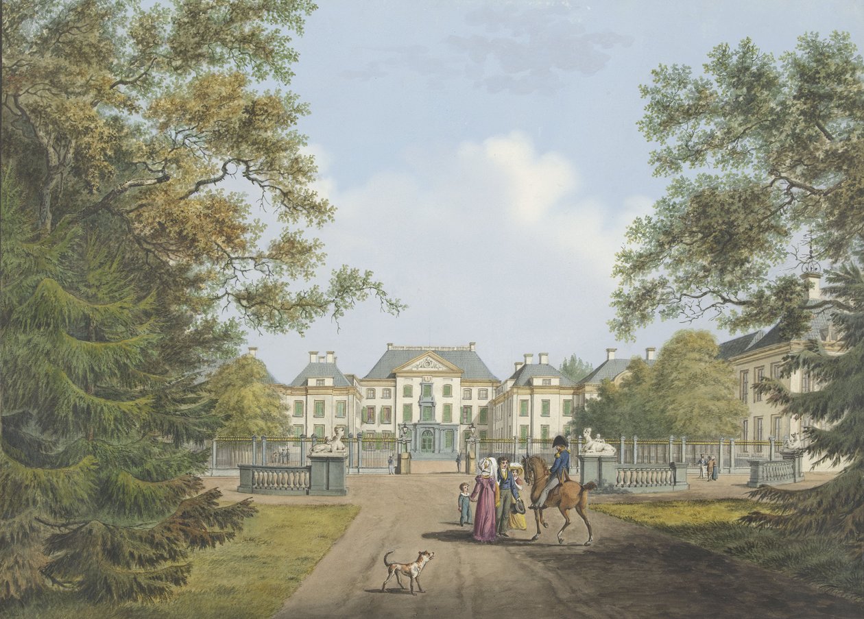 Näkymä Het Loon palatsille tekijältä Cornelis de Kruyff
