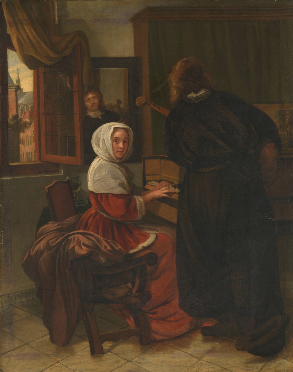 Pari tehdä musiikkia tekijältä Cornelis de Man (manner of)