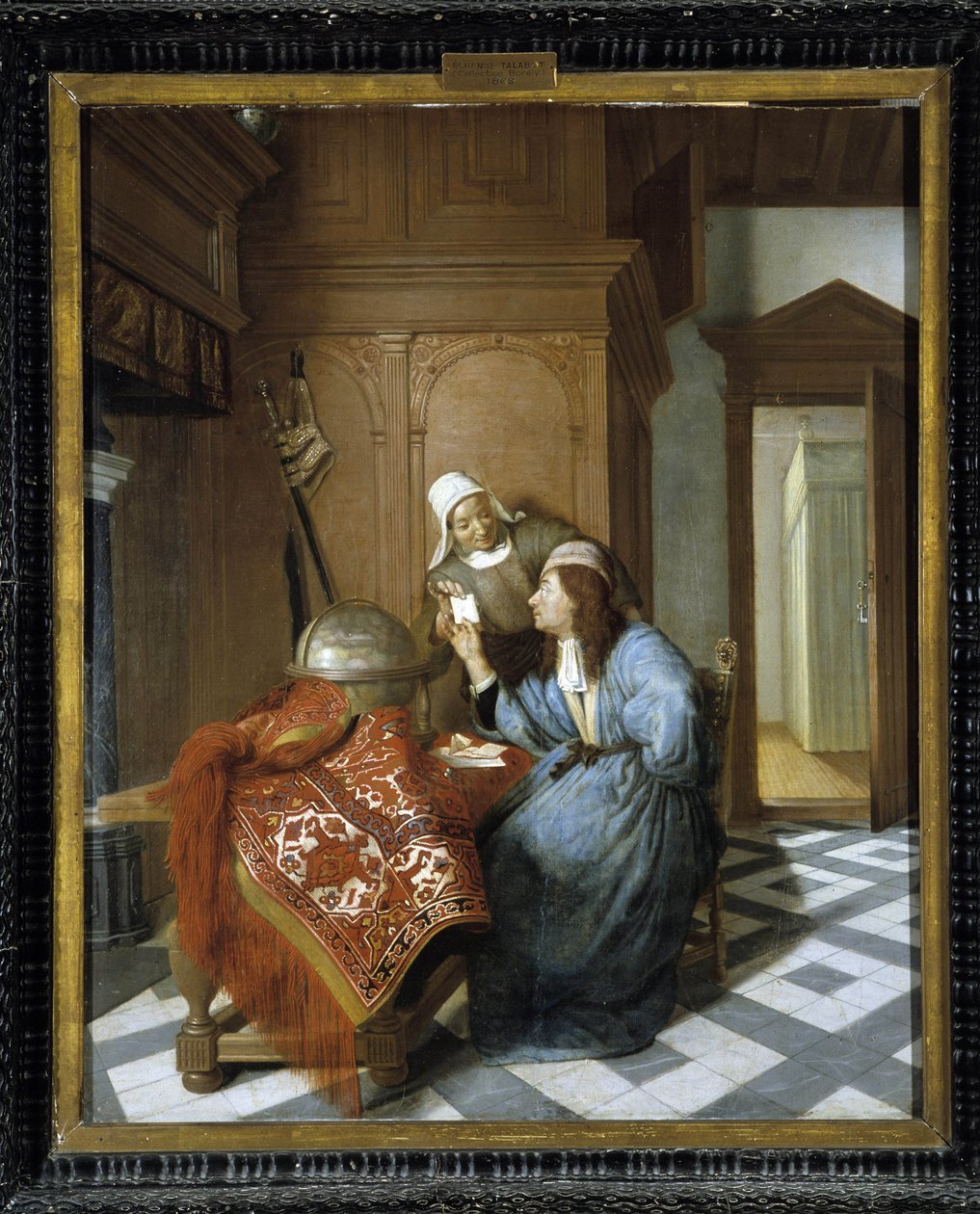 Kirje. Cornelis de Manin (1621-1706) maalaus. Musee des Beaux Arts, Longchamp, Marseille tekijältä Cornelis de Man
