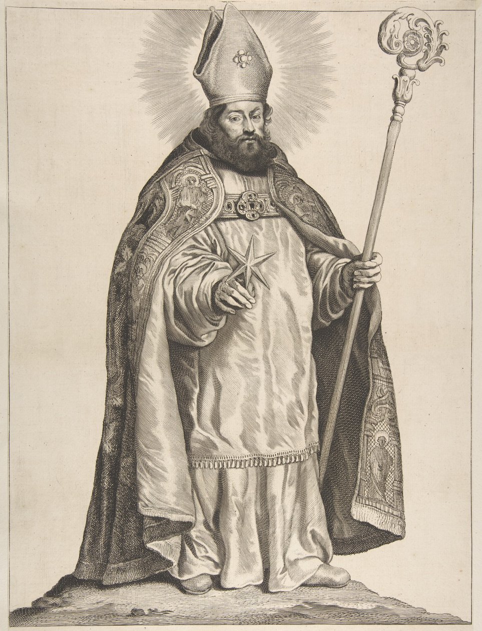 St. Swithbert, 1650. tekijältä Cornelis de Visscher