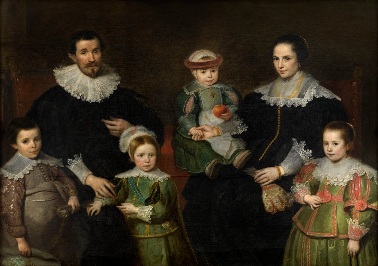Perhemuotokuva, noin 1630-35 (öljy kankaalle) tekijältä Cornelis de Vos