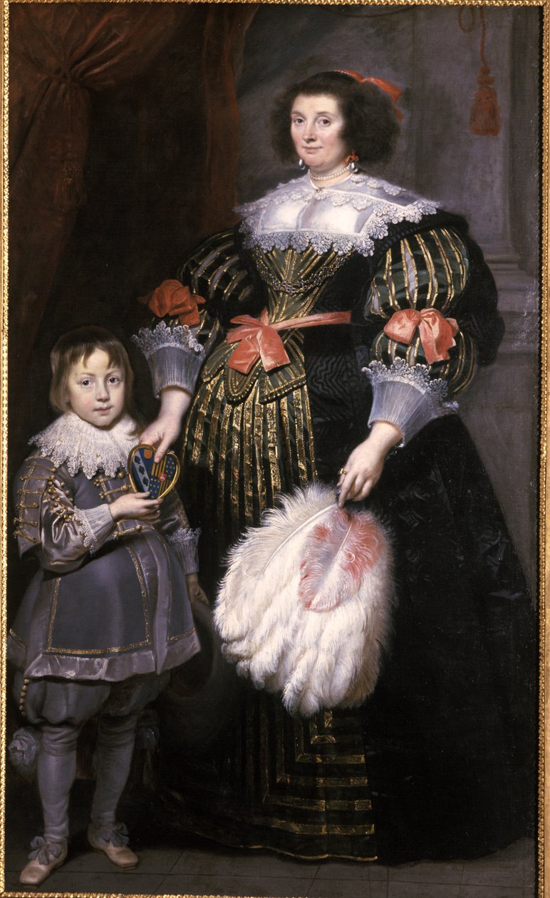 Madame Charlotte Butkens-Smit van Cruyninghen ja hänen poikansa Johannes-Amatus tekijältä Cornelis de Vos