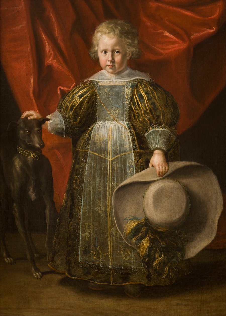 Muotokuva pojasta koiran kanssa, n. 1620 (öljy kankaalle) tekijältä Cornelis de Vos