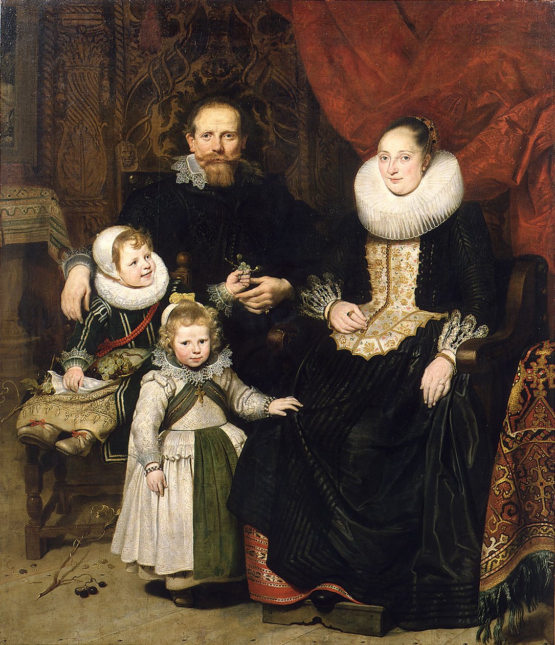 Omakuva perheen kanssa, 1621. tekijältä Cornelis de Vos