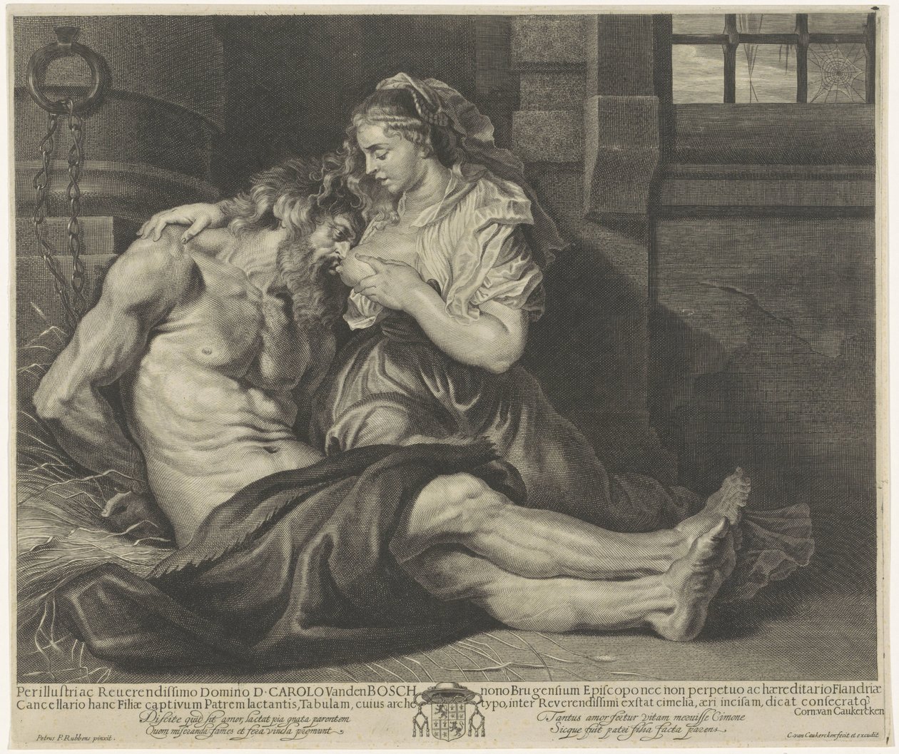 Cimon in Pero (Caritas Romana) tekijältä Cornelis van Caukercken