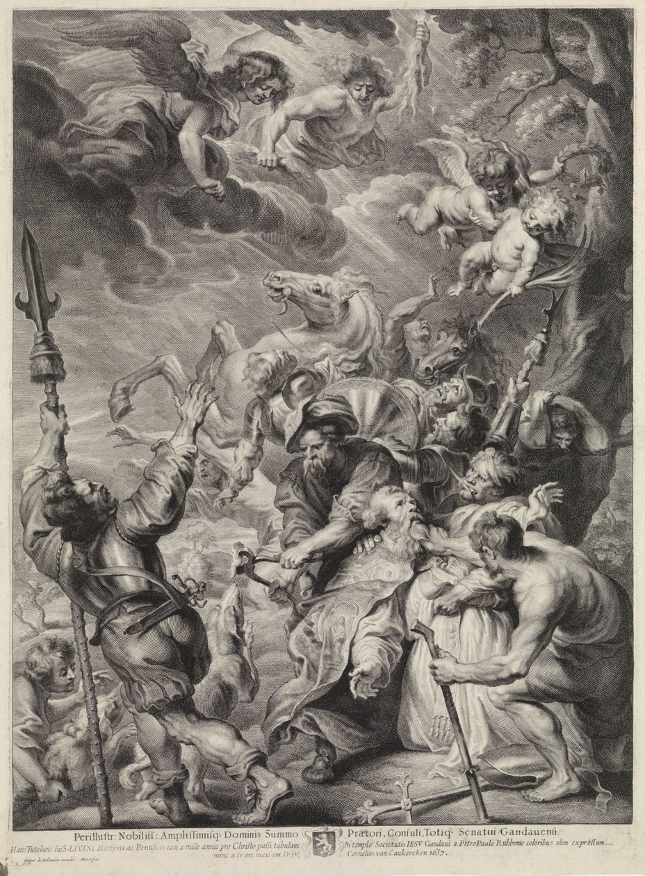 Pyhän Livinuksen kidutus tekijältä Cornelis van Caukercken