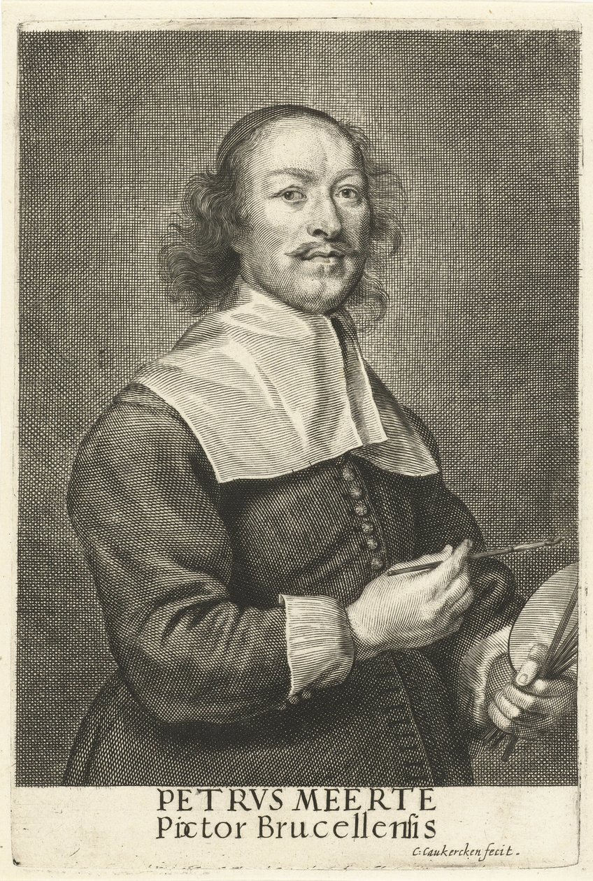 Taidemaalari Petrus Meerten muotokuva tekijältä Cornelis van Caukercken