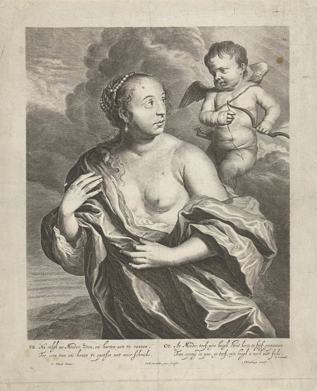 Venus Cupidossa tekijältä Cornelis van Dalen (II)