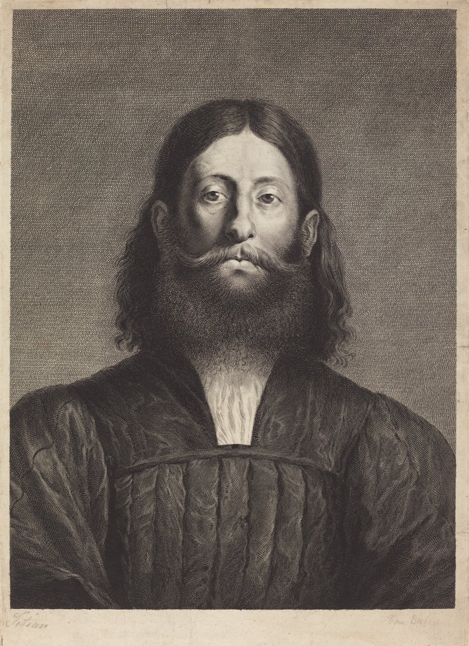 Giorgione Barbarelli tekijältä Cornelis van Dalen I, after Titian