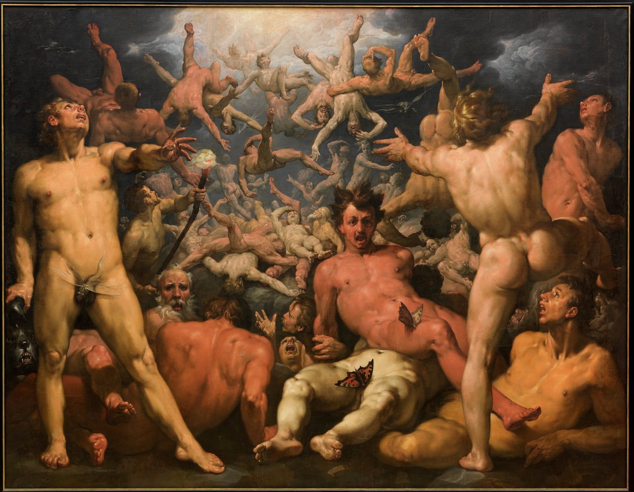 Titaanien kukistuminen tekijältä Cornelis van Haarlem