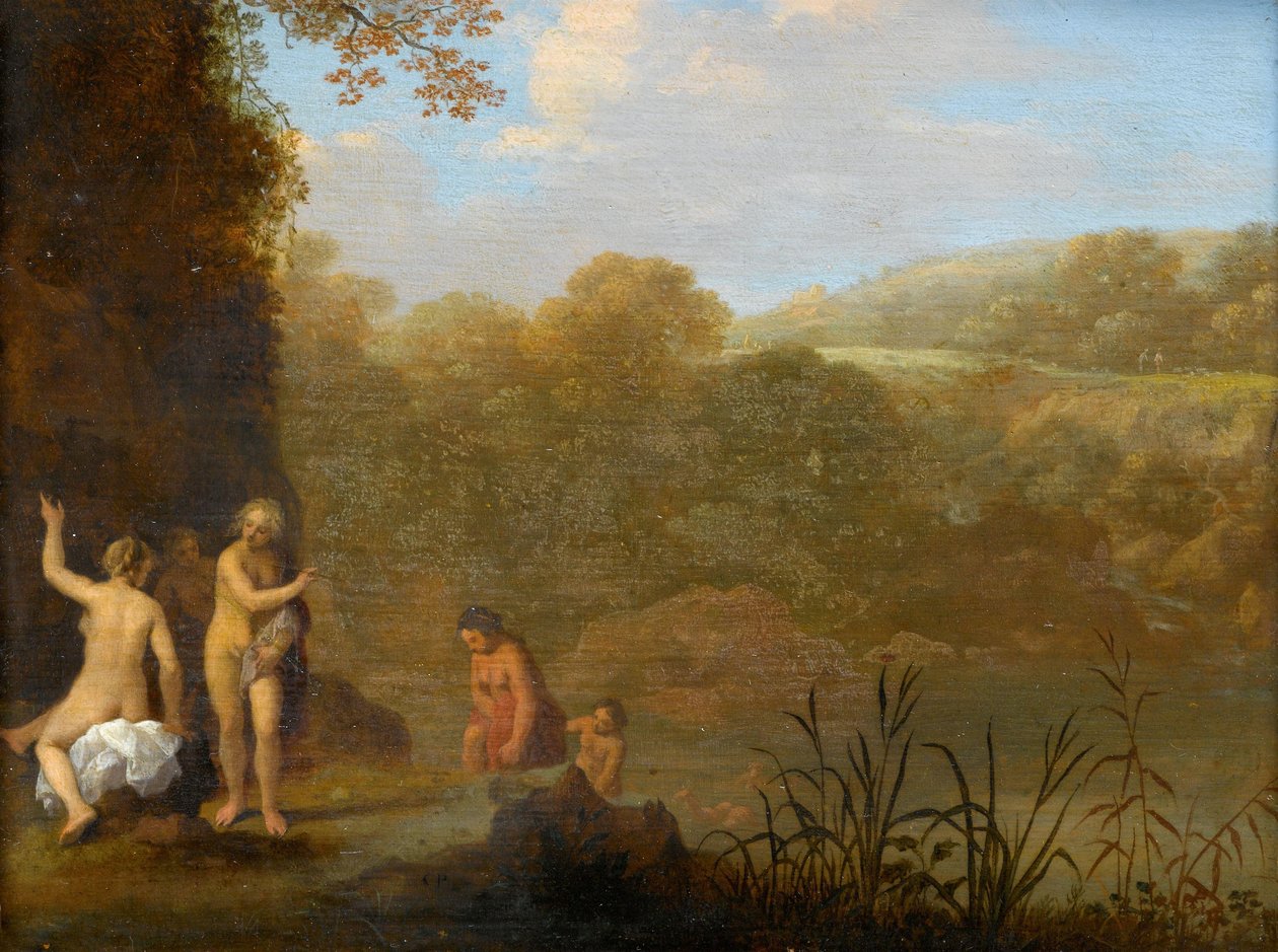 Kylpevät tytöt tekijältä Cornelis van Poelenburch
