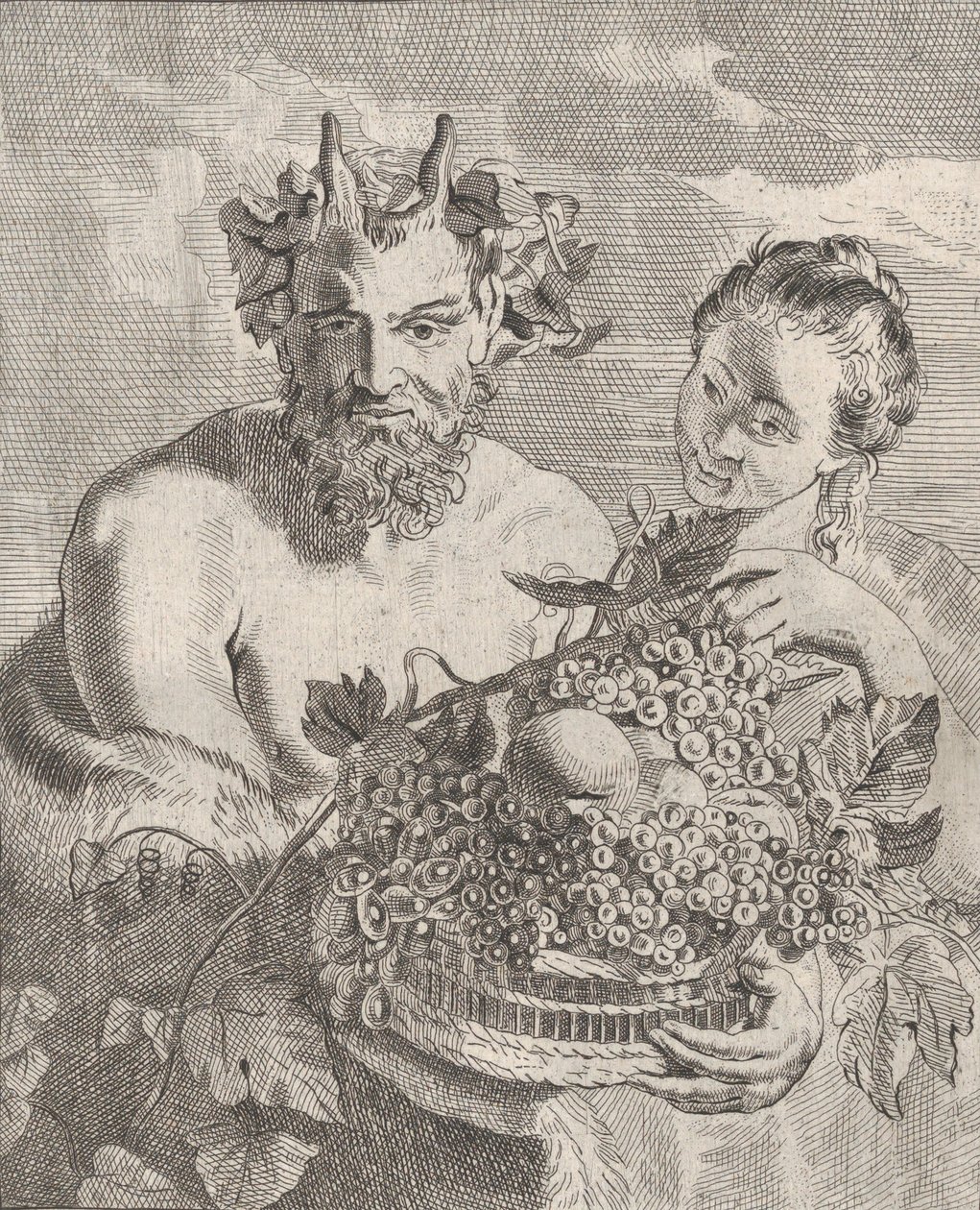 Sater ja Bachnati, Ca. 1650-67. tekijältä Cornelis van Poelenburgh