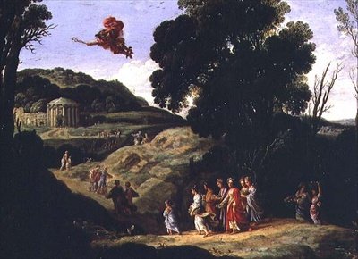 Bakkanaalit tekijältä Cornelis van Poelenburgh or Poelenburch