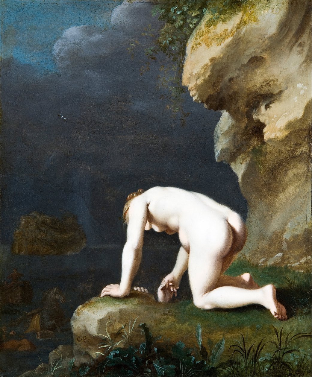 Jumalatar Calypso pelastaa Ulysseksen tekijältä Cornelis van Poelenburgh or Poelenburch