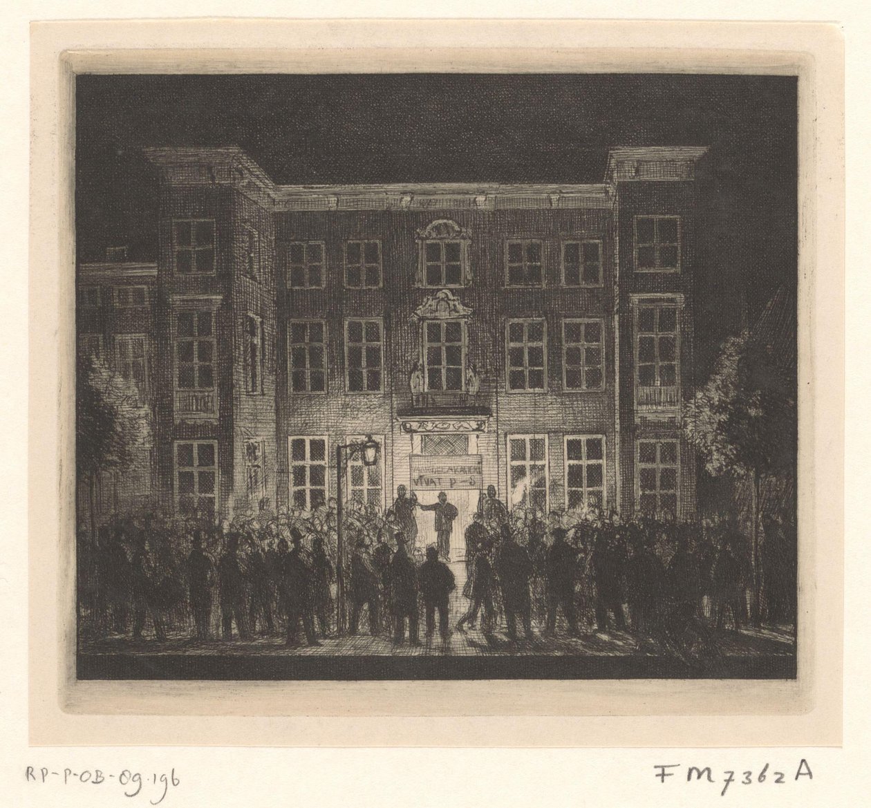 Delft Academyn hautajaiset 30. kesäkuuta 1864 tekijältä Cornelis van der Griendt