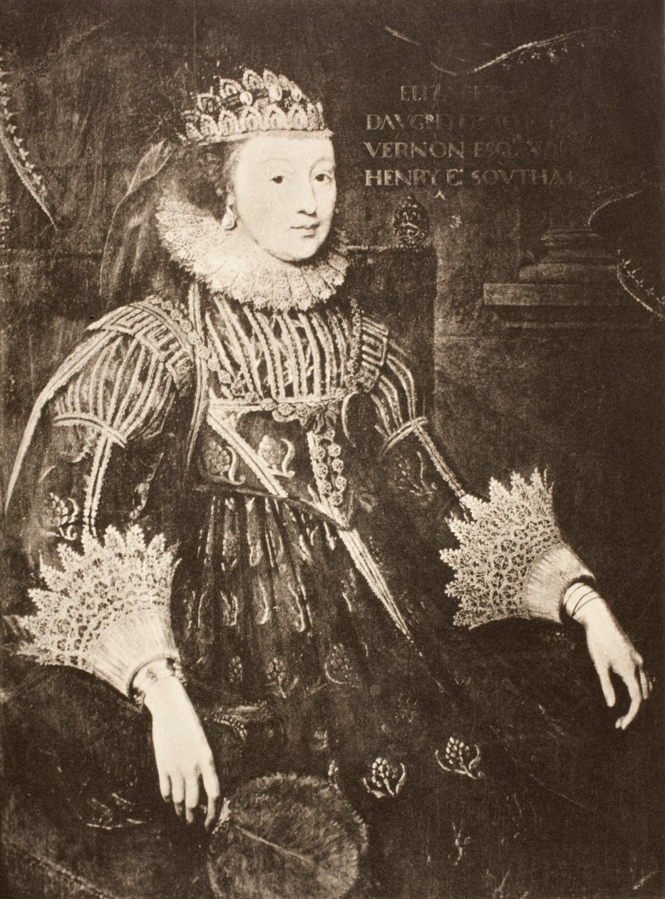 Elizabeth Wriothesley, Allan Fean vuonna 1905 julkaisemasta teoksesta "Memoirs of the Martyr King" (Marttyyrikuninkaan muistelmat). tekijältä Cornelius Janssen van Ceulen