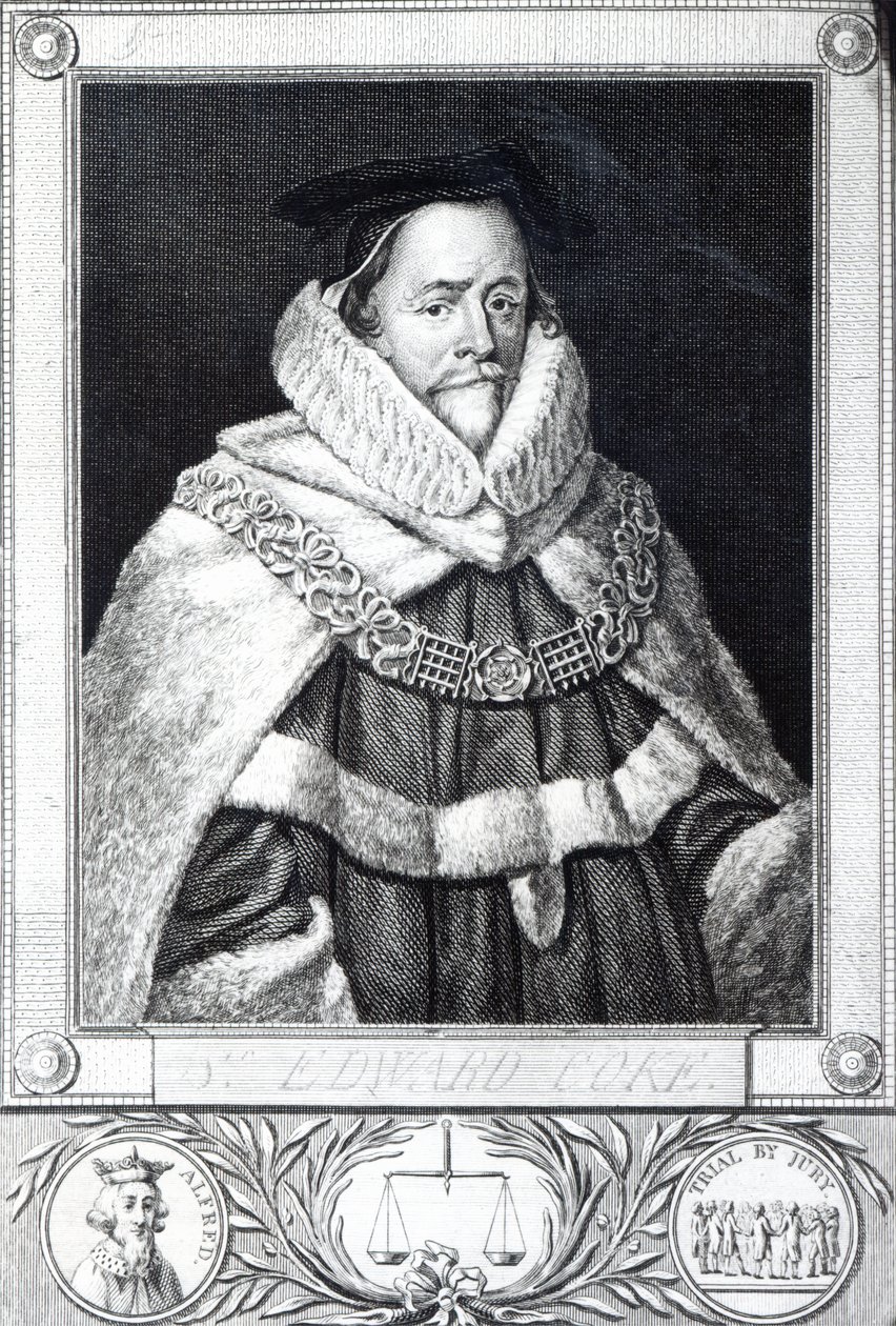 Sir Edward Coke, kaiverrus Thomas Trotter, 1792 tekijältä Cornelius Janssen van Ceulen