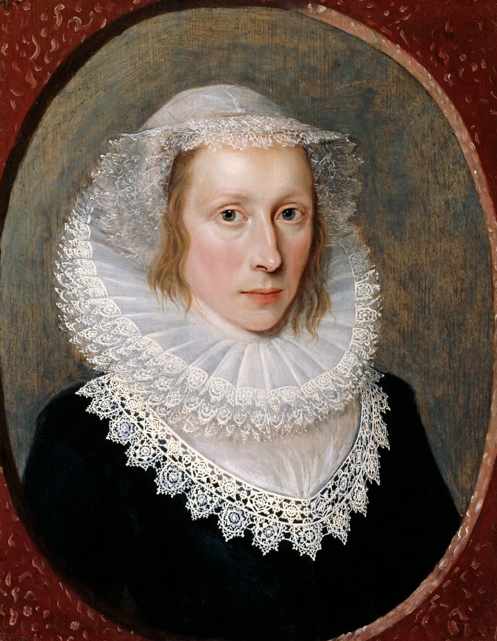 Naisen muotokuva, noin 1620 tekijältä Cornelius Janssen van Ceulen