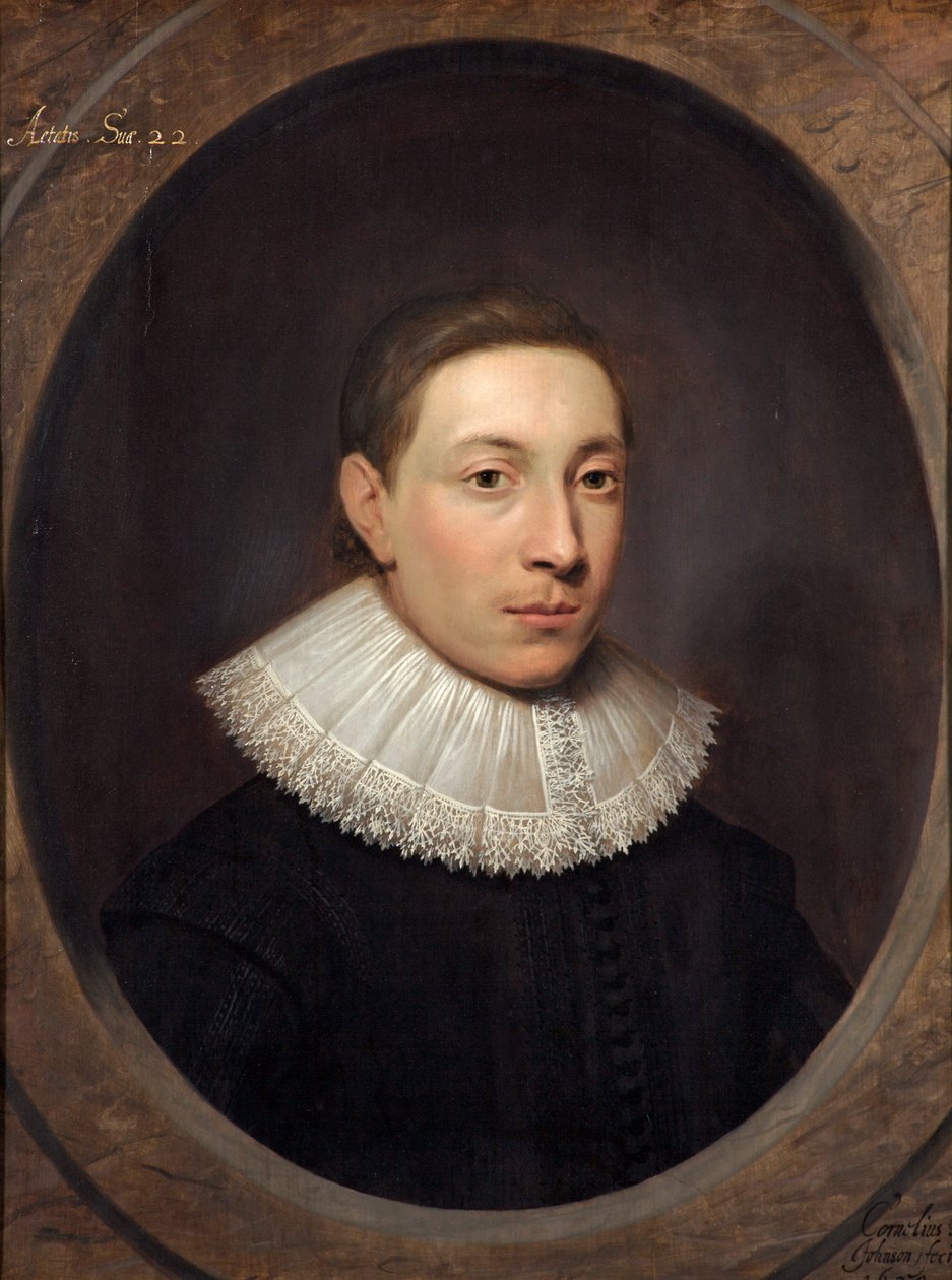 Nuoren miehen muotokuva, 1620 tekijältä Cornelius Janssen van Ceulen