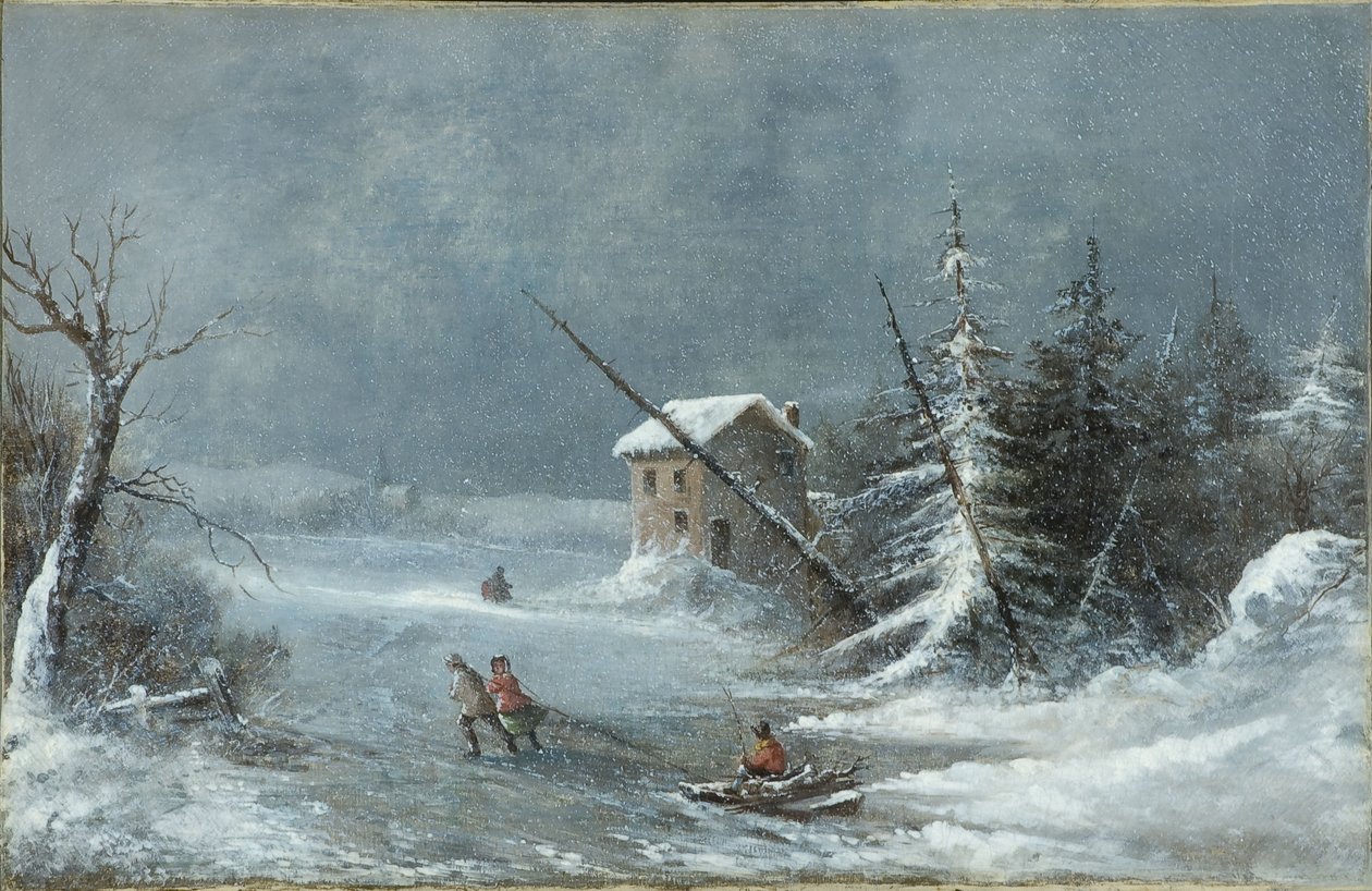 Lumimyrsky tekijältä Cornelius Krieghoff
