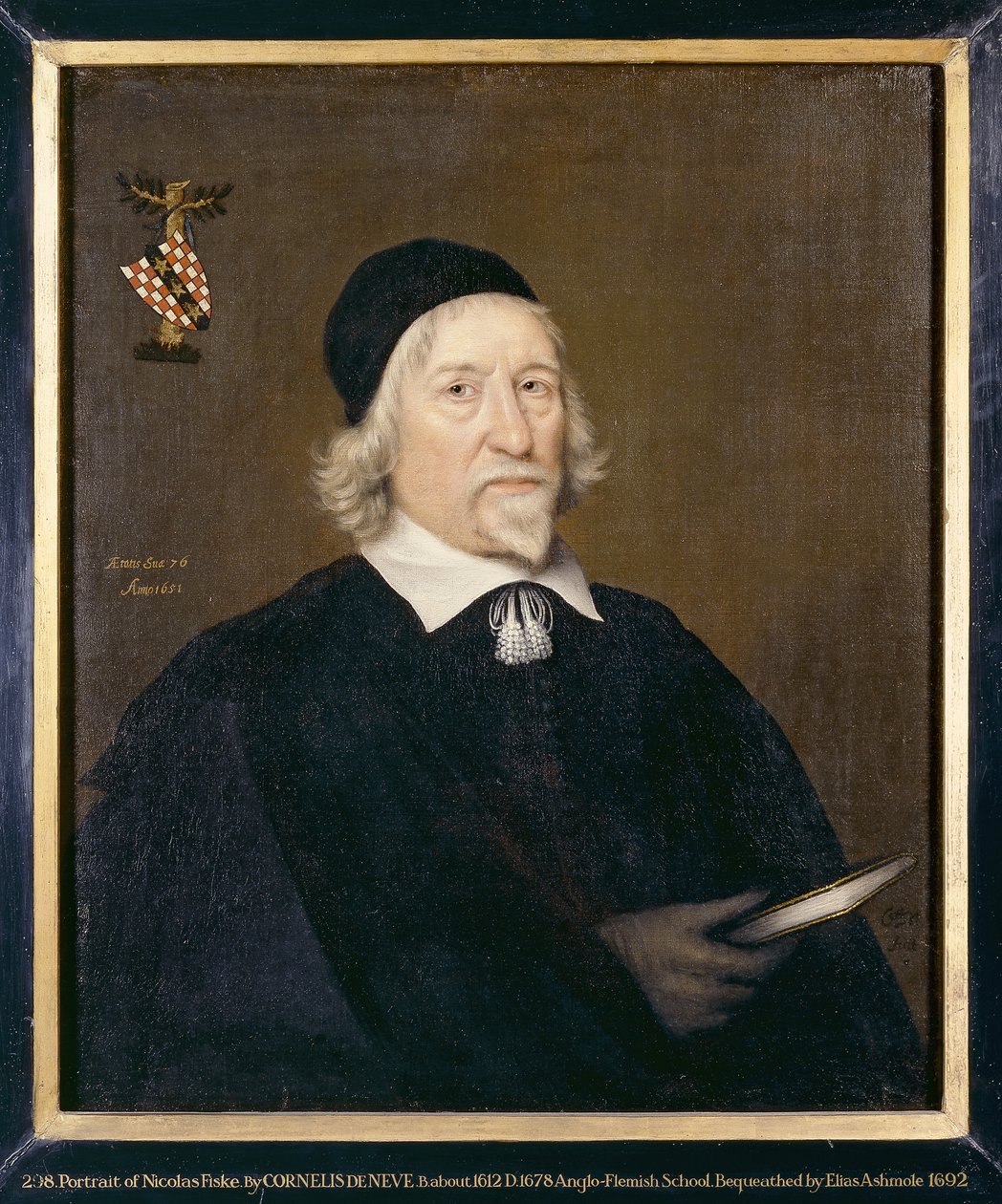Miehen muotokuva nimeltä Nicholas Fiske, 1651 tekijältä Cornelius de Neve
