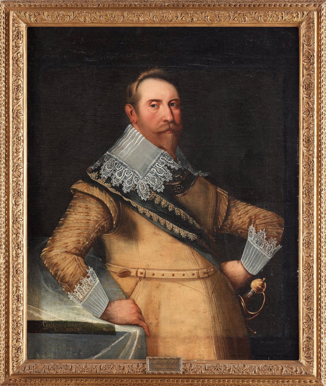 Gustave II Adolphe dit le Grand ou le lion du Nord (1594-1632) - Gustavus Adolphus of Sweden - Peinture de Cornelius Arendtz tekijältä Cornelius Arendtz