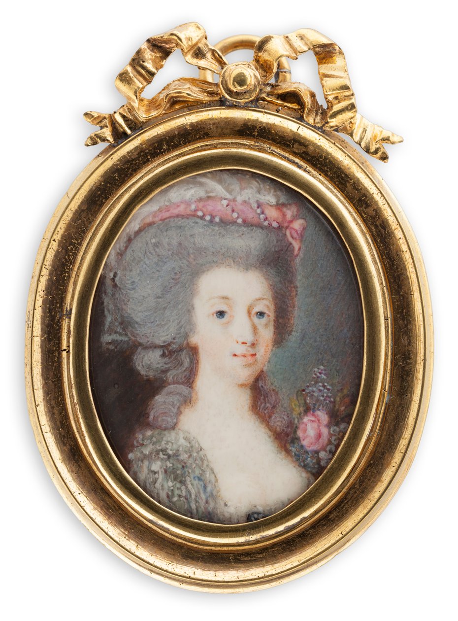 Tanskalaisen Sophia Magdalenan muotokuva 1746-1813, Ruotsin kuningatar. tekijältä Cornelius Høyer