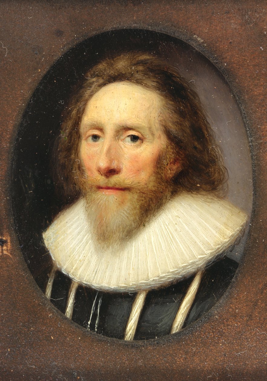 Herrasmies leikatussa mustassa dubletissa, 1639 (wc vellum) tekijältä Cornelius I Johnson