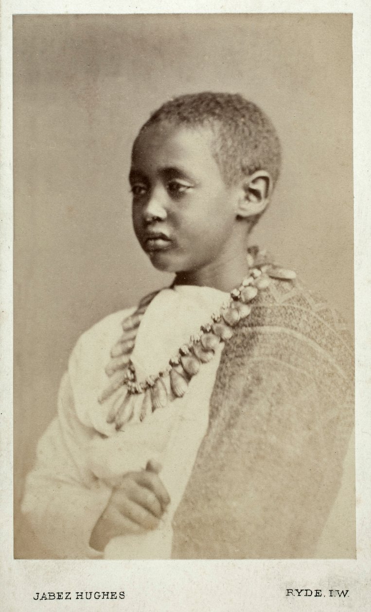 Prinssi Alamayu, keisari Theodor II:n poika, Ryde, Englanti, 1868 (albumiprintti) tekijältä Cornelius Jabez Hughes