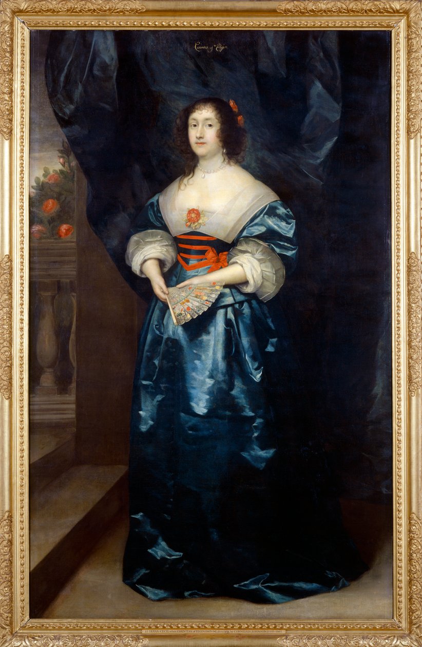 Diana Cecil n. 1638 (öljy kankaalle) tekijältä Cornelius Janssen van Ceulen