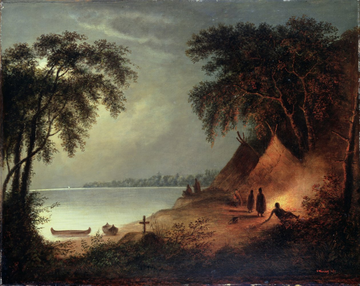 Intian hautaus tekijältä Cornelius Krieghoff