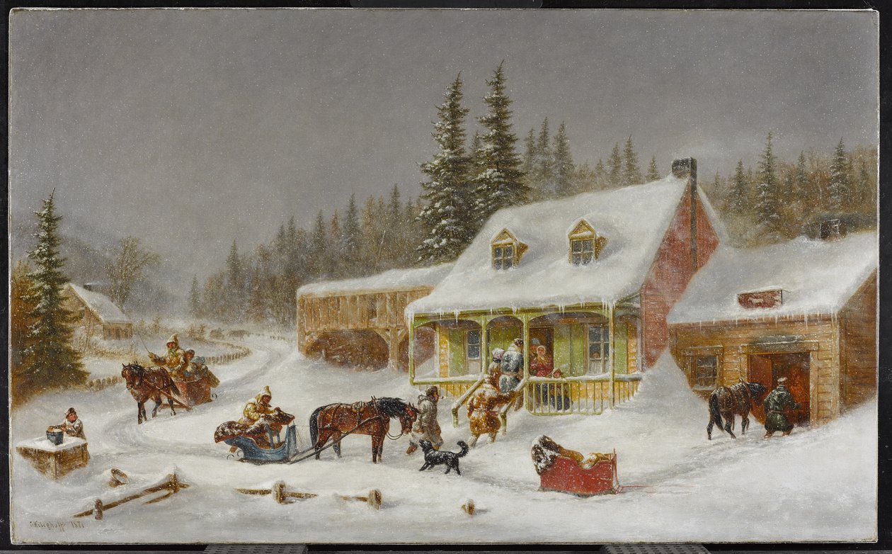 Sepän kauppa. 1871 tekijältä Cornelius Krieghoff