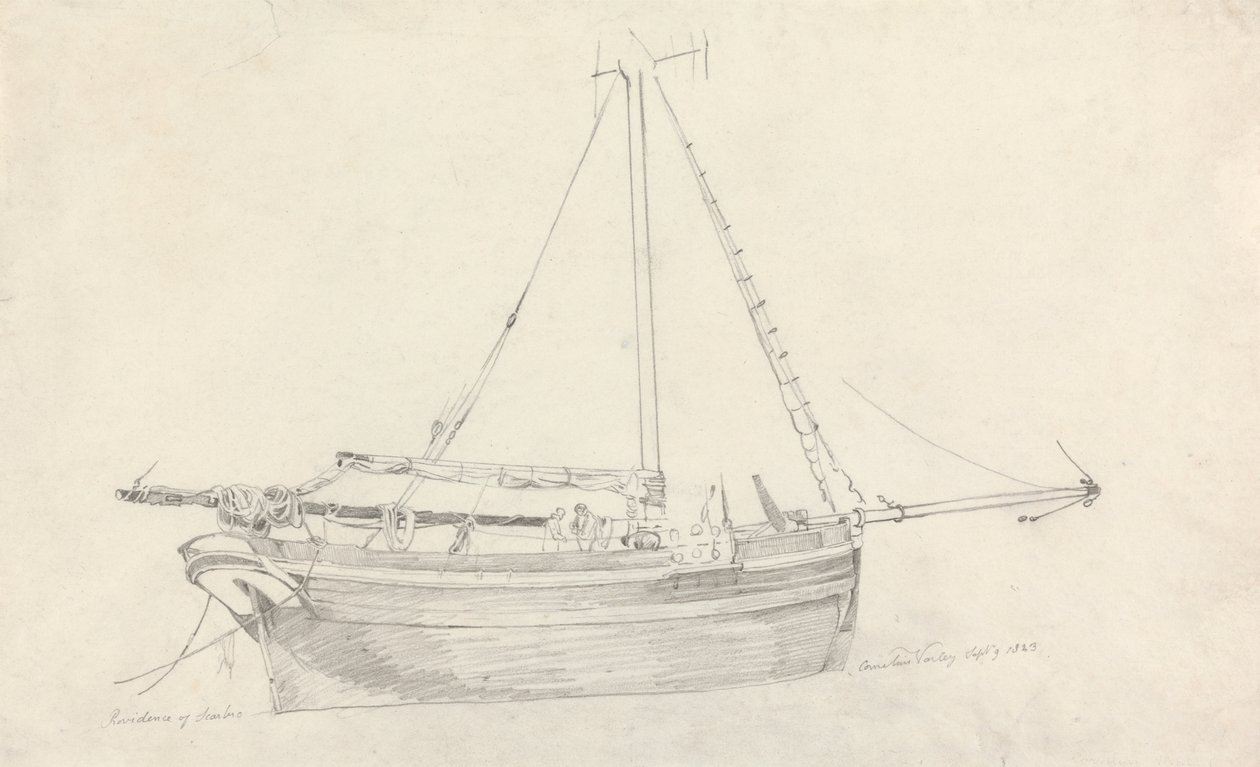 Kalastusalus "Providence" Scarboroughista tekijältä Cornelius Varley