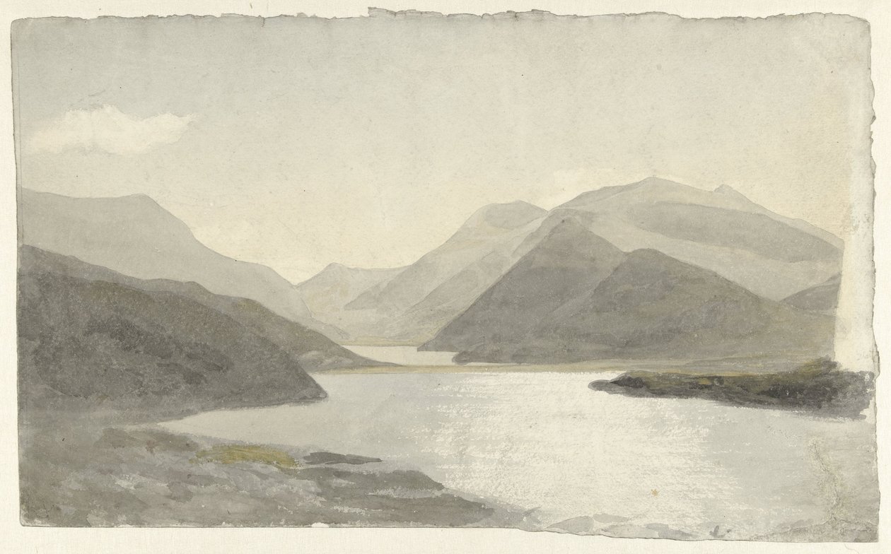 Auringonvalo järven yli lähellä Snowdonia, Llanberis, North Wales Auringonvalo järvellä Snowdonissa, Llanberisissa, Pohjois-Walesissa tekijältä Cornelius Varley