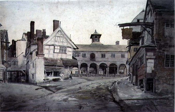 Market Place, Ross, Herefordshire tekijältä Cornelius Varley